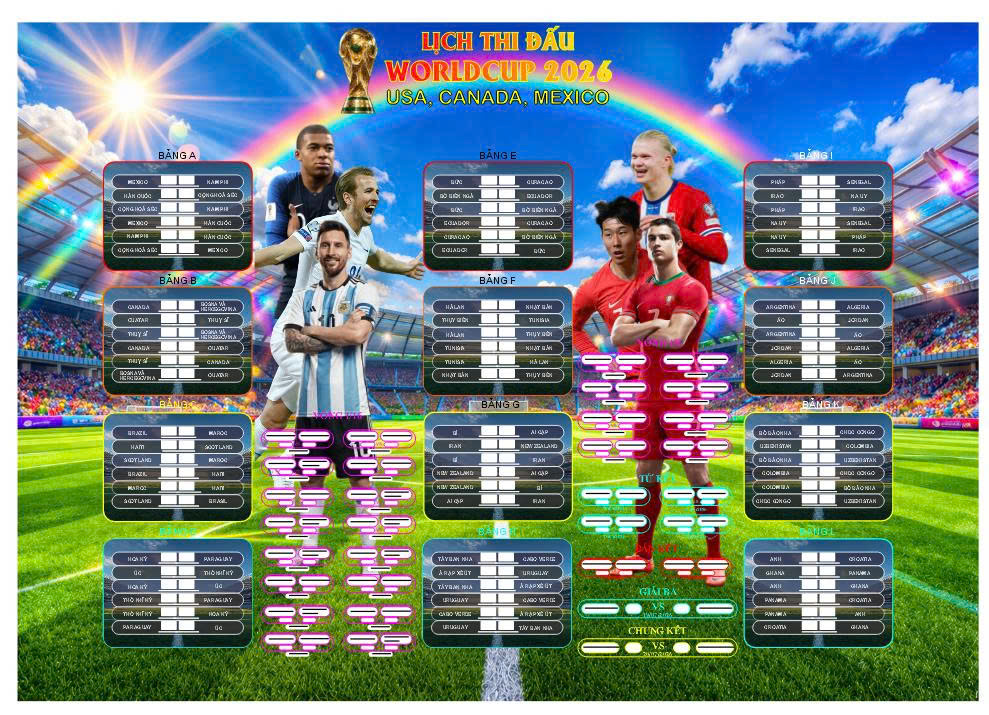 lịch thi đấu world cup 2026