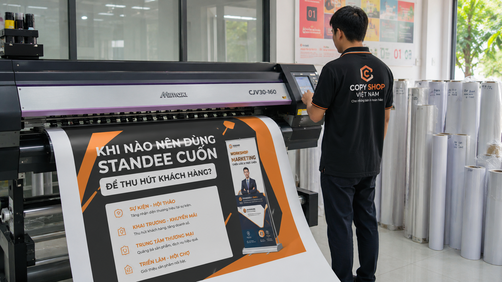 Khi Nào Nên Dùng Standee Cuốn