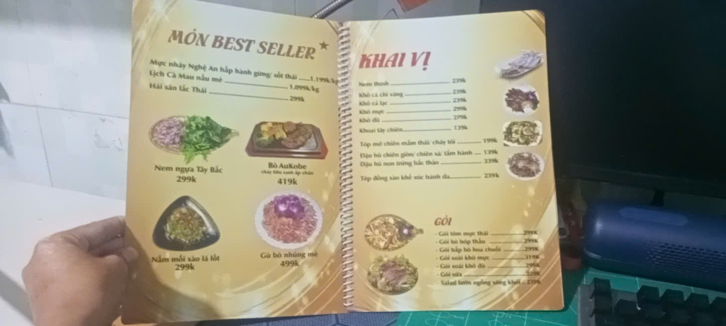 In Menu Nhựa Nhà Hàng Bền Đẹp