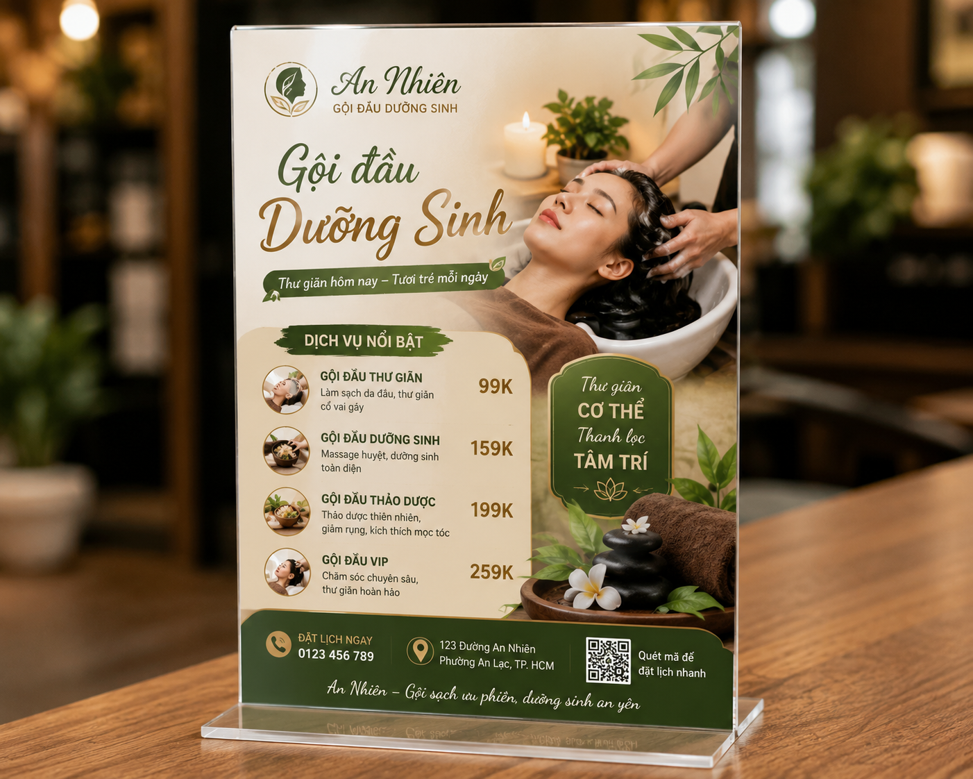 In Standee Để Bàn