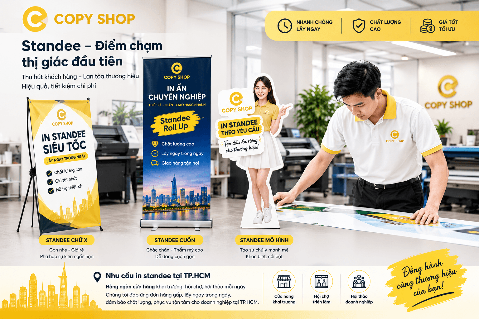 Xưởng in standee giá tốt
